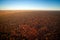 Aerial View of Desert Outback Australia at Sunset