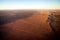 Aerial View of Desert Outback Australia at Sunset