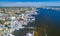 Aerial view of Destin skyline, Florida in winter