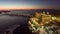 Aerial view of Destin skyline at night, Florida