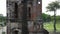 Aerial view of the destroyed bell tower of Lavang church