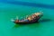 Aerial view of a dhow ship in Oman