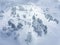 aerial view diffused light over ski lift in hahnenkamm ski resort