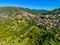 Aerial view of Dimitsana village at Greece