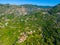 Aerial view of Dimitsana village at Greece