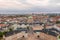 Aerial view of the Dome of Frederik`s Church in Copenhagen