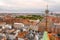 Aerial view of the Dome of Frederik`s Church in Copenhagen