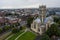 Aerial view of Doncaster Minster Church of St George