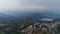 Aerial view Douro valley with clouds