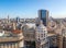 Aerial view of downtown Buenos AIres and Bencich Building Dome - Buenos Aires, Argentina