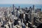 Aerial view of downtown Chicago