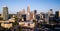 Aerial View of the Downtown City Skyline of Charlotte North Carolina