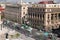 Aerial view of downtown Mexico City including several historic landmarks