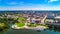 Aerial View of Downtown Montgomery, Alabama, USA Skyline