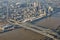 Aerial view of downtown New Orleans