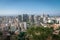 Aerial view of downtown Rio de Janeiro skyline and Metropolitan Cathedral - Rio de Janeiro, Brazil