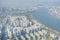 Aerial view of Downtown Seoul from Lotte tower, Republic of Korea