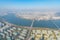 Aerial view of Downtown Seoul from Lotte tower, Republic of Korea