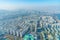 Aerial view of Downtown Seoul from Lotte tower, Republic of Korea