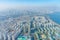 Aerial view of Downtown Seoul from Lotte tower, Republic of Korea