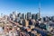 Aerial View of Downtown Toronto, Ontario, Canada