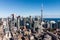 Aerial View of Downtown Toronto, Ontario, Canada