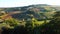 aerial view from Dozza Castle in Italy