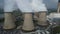 aerial view of Drax biomass power station, Drax. North Yorkshire, England