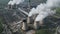 aerial view of Drax biomass power station, Drax. North Yorkshire, England