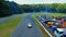 Aerial View of Drift Racing Cars 02