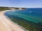 Aerial view of The Driving Beach near resort of Dyuni, Bulgaria