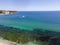 Aerial view of The Driving Beach near resort of Dyuni, Bulgaria