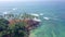 Aerial View drone 4k footage Of Coconut Tree Hill at Mirissa, Sri Lanka.