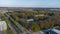 Aerial view with drone of the beautiful city Turnhout in Belgium, Europe.