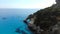 Aerial view by drone, Cala Goloritze, Sardinia, Italy