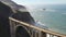 Aerial view drone shot of highway pacific coast highway California USA Big Sur