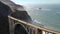 Aerial View Drone Shot of Highway Pacific Coast Highway California USA Big Sur Bixby Bridge