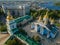 Aerial view from a drone St. Michael& x27;s Golden-Domed Monastery in Kyiv