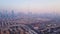 Aerial view from Dubai. Futuristic aerial view of residential skyscrapers in the Dubai Marina walk. Dubai aerial skyline