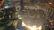 Aerial view of Dubai Mall and fountains,