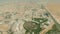 Aerial view of the Dubai Miracle Garden within cityscape. United Arab Emirates