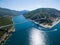 Aerial view of Dubrovnik bridge - entrance to the city.