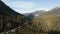 Aerial View of Duffey Lake Road from Lillooet to Pemberton, British Columbia, Canada.