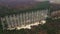 Aerial view of Duga radar system in abandoned military base in Chernobyl