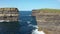 Aerial view of the Dun Briste sea stick at Downpatrick head, County Mayo - Republic of Ireland