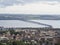 Aerial view of Dundee from Law hill