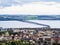 Aerial view of Dundee from Law hill