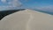 Aerial view of the Dune du Pilat - the largest sand dune in Europe, Arcachon,France