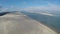 Aerial view of the Dune du Pilat - the largest sand dune in Europe, Arcachon,France