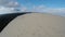 Aerial view of the Dune du Pilat - the largest sand dune in Europe, Arcachon,France